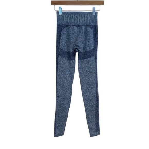 Gymshark Flex High Waisted Navy Marl/Gray Leggings, Size Small - Picture 8 of 11